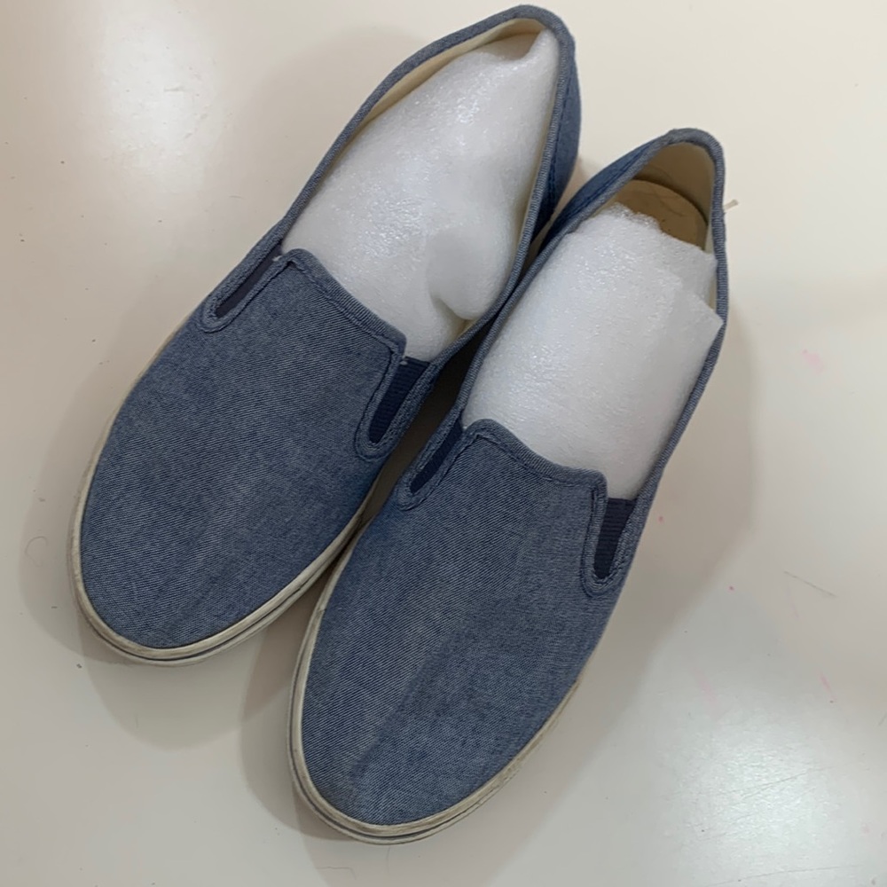 Lauren Ralph Lauren Janis Denim Slip On Sneakers - Picture 2 of 8